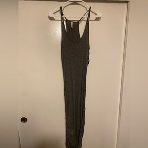 Gray maxi dress sleeveless
